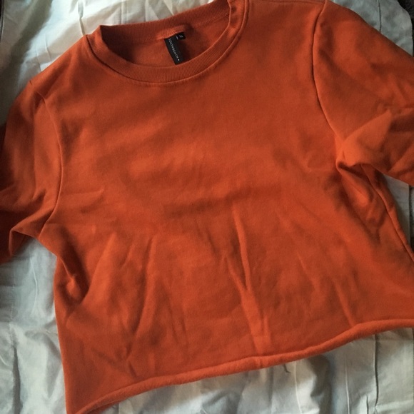 ASOS Sweaters - Asos South Beach Orange Crop Sweater